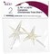CousinDIY Ceramic Christmas Tree Stars 2.75"X1.875" 2/Pkg-Iridescent